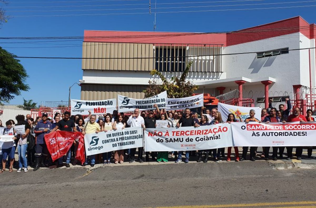 Trabalhadores do Samu de Goiânia Anunciam Greve Contra Privatização do Serviço