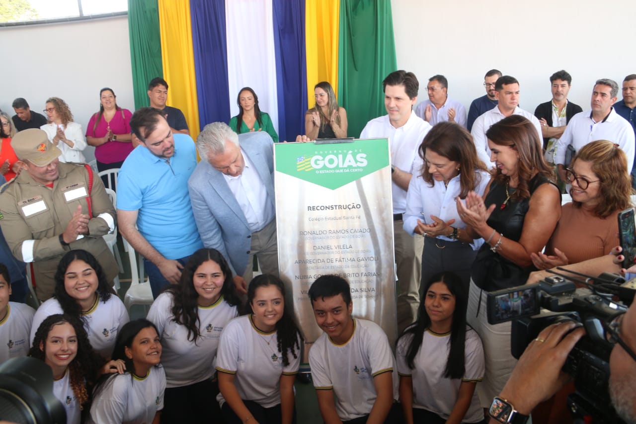 Daniel Vilela Participa da Reinauguração do Colégio Estadual Santa Fé em Aparecida de Goiânia