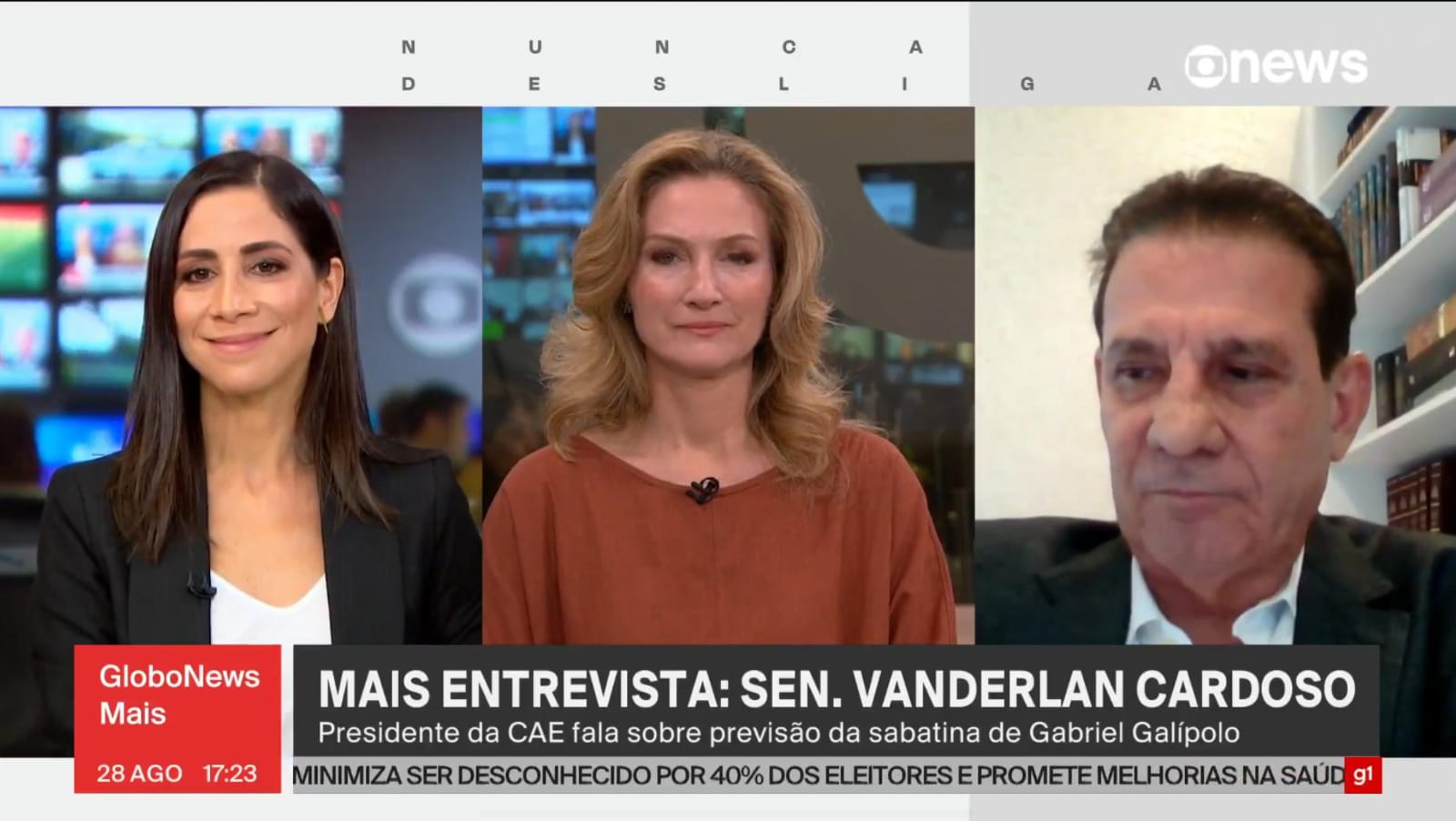 Vanderlan diz à Globonews que vai facilitar vida de indicado de Lula para o BC