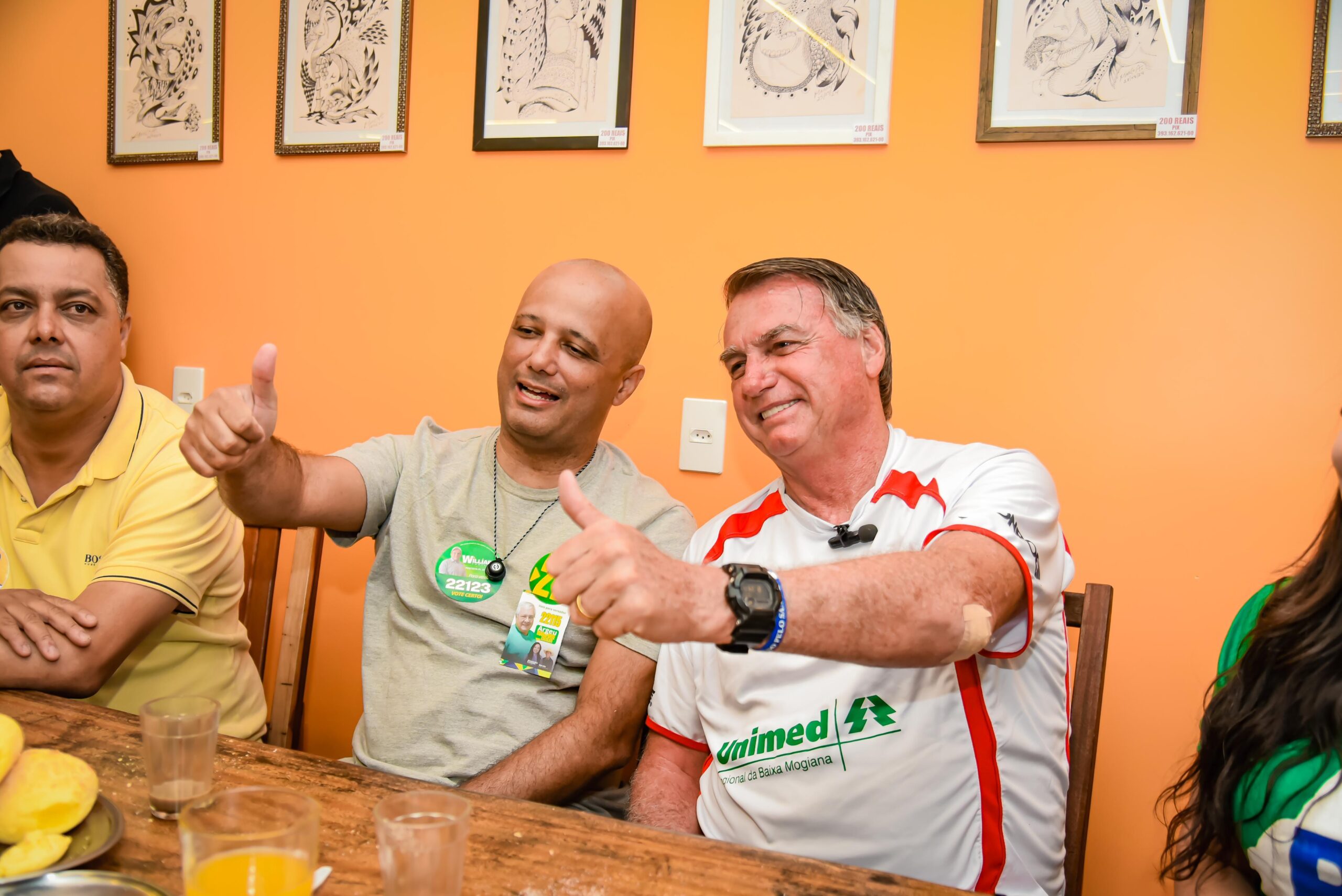 Major Vitor Hugo tomou café com Bolsonaro em Alexânia