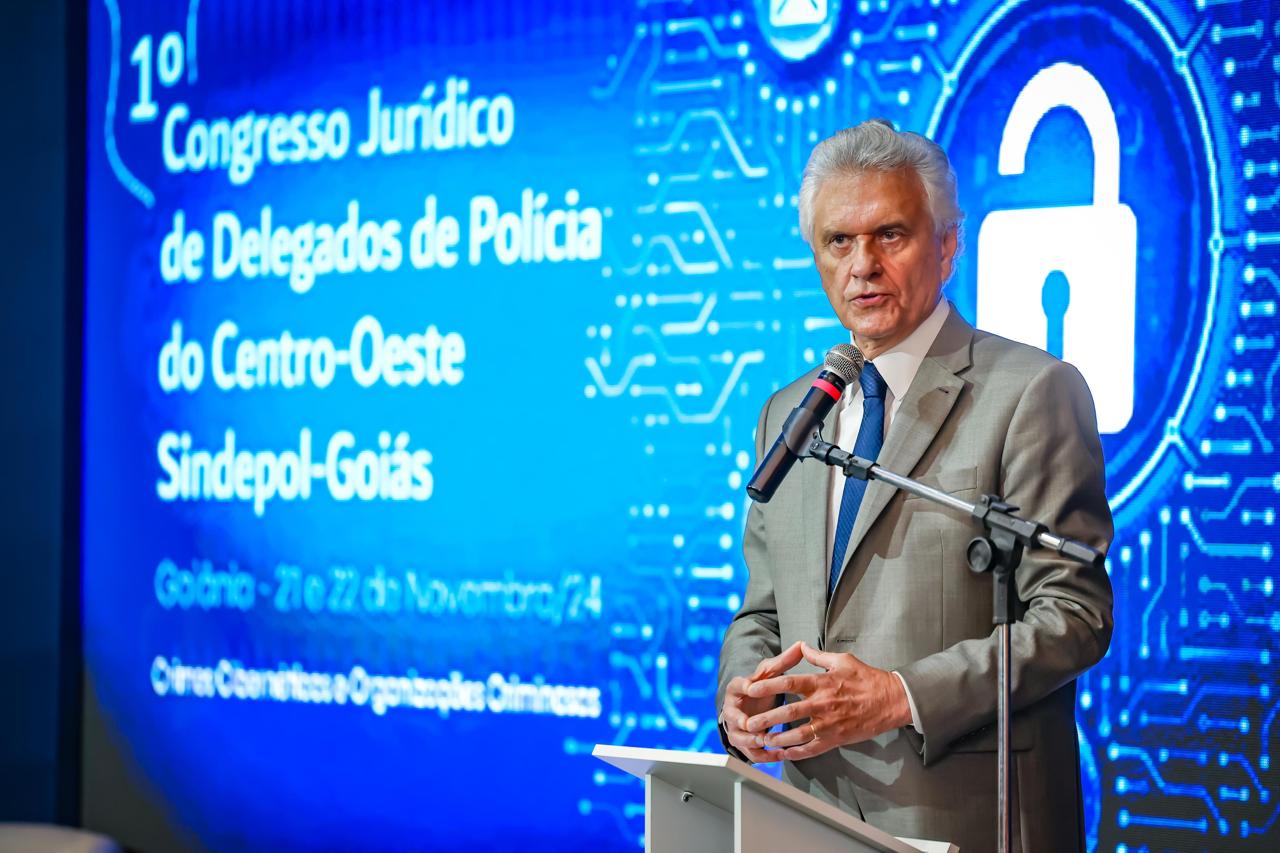 Caiado destaca efetividade da Polícia Civil durante 1º Congresso Jurídico de Delegados do Centro-Oeste