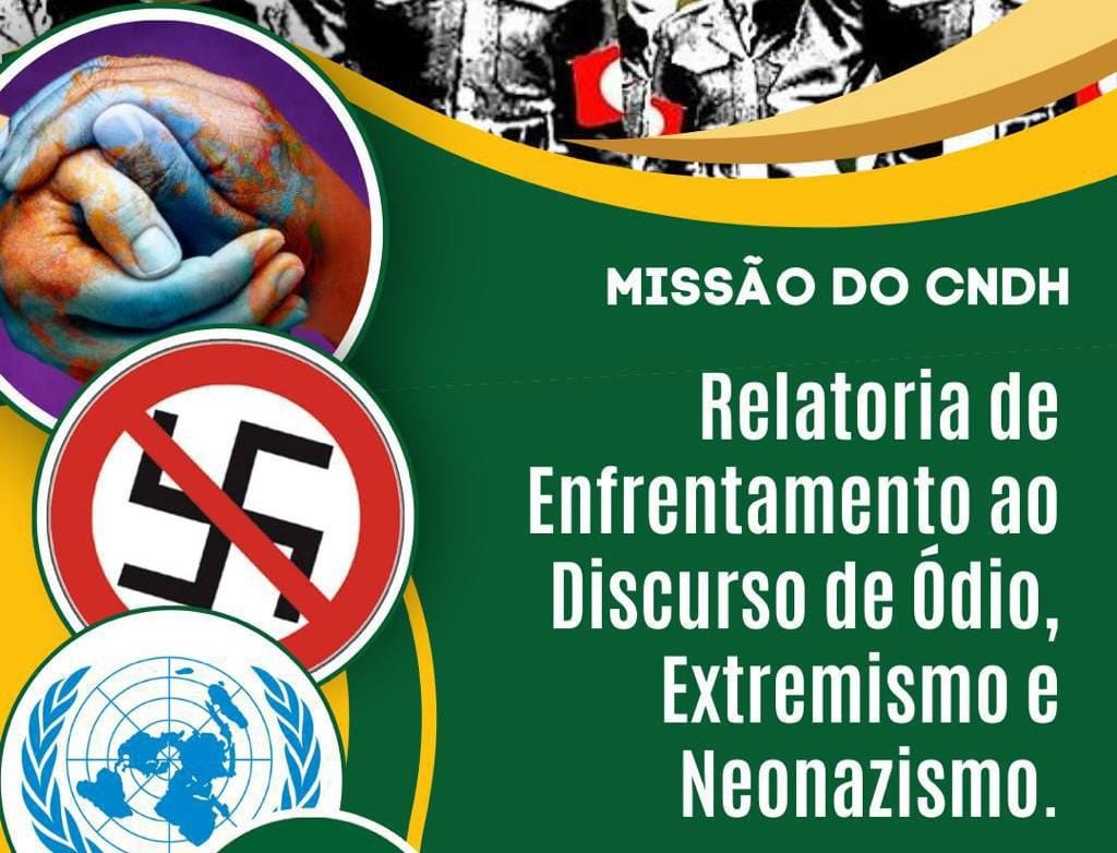 CNDH vem a Goiânia em missão especial para elaborar relatório sobre discurso de ódio, extremismo e neonazismo