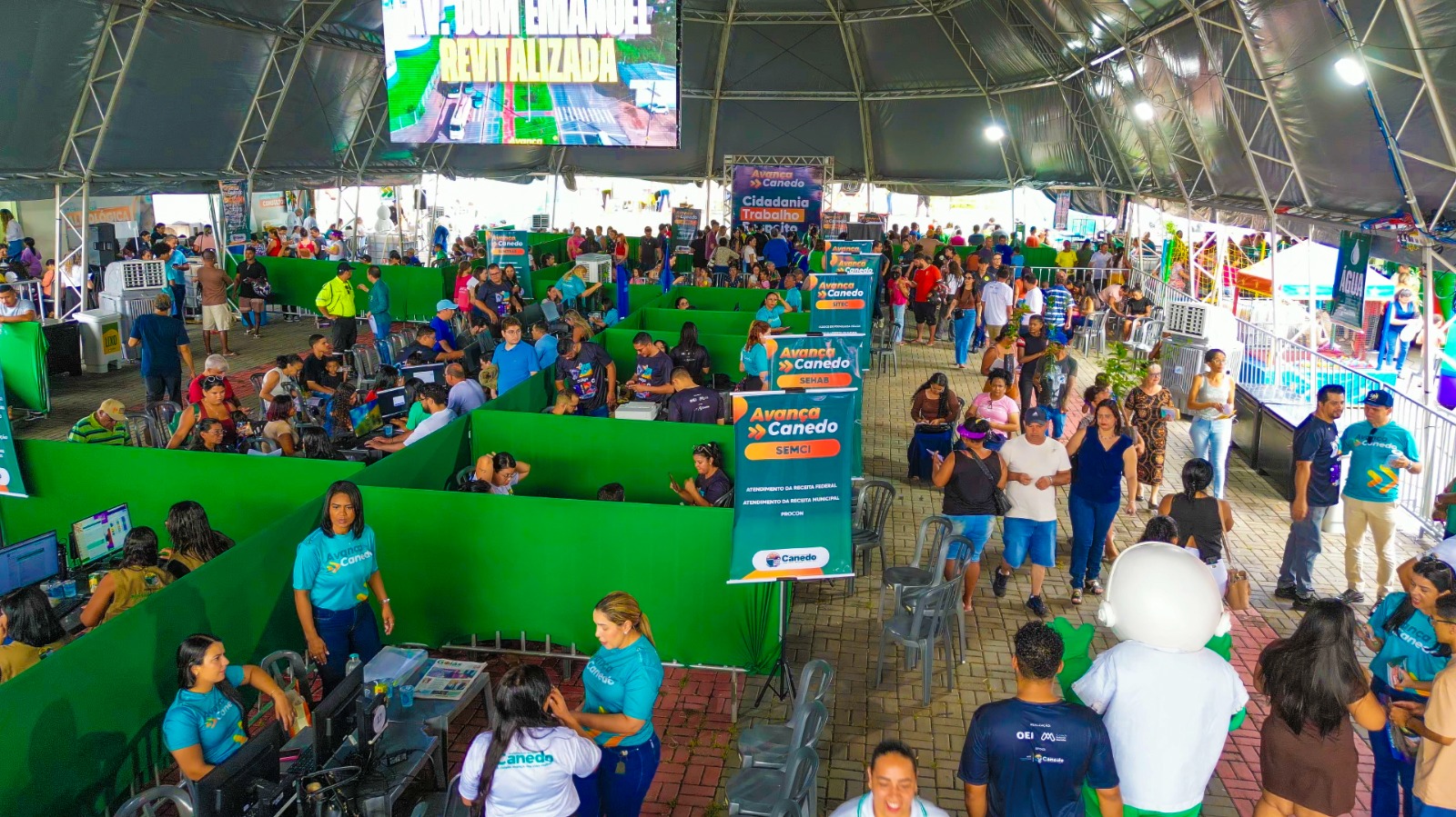 Avança Canedo tem sábado com mais de 8 mil atendimentos na Praça Criativa Central