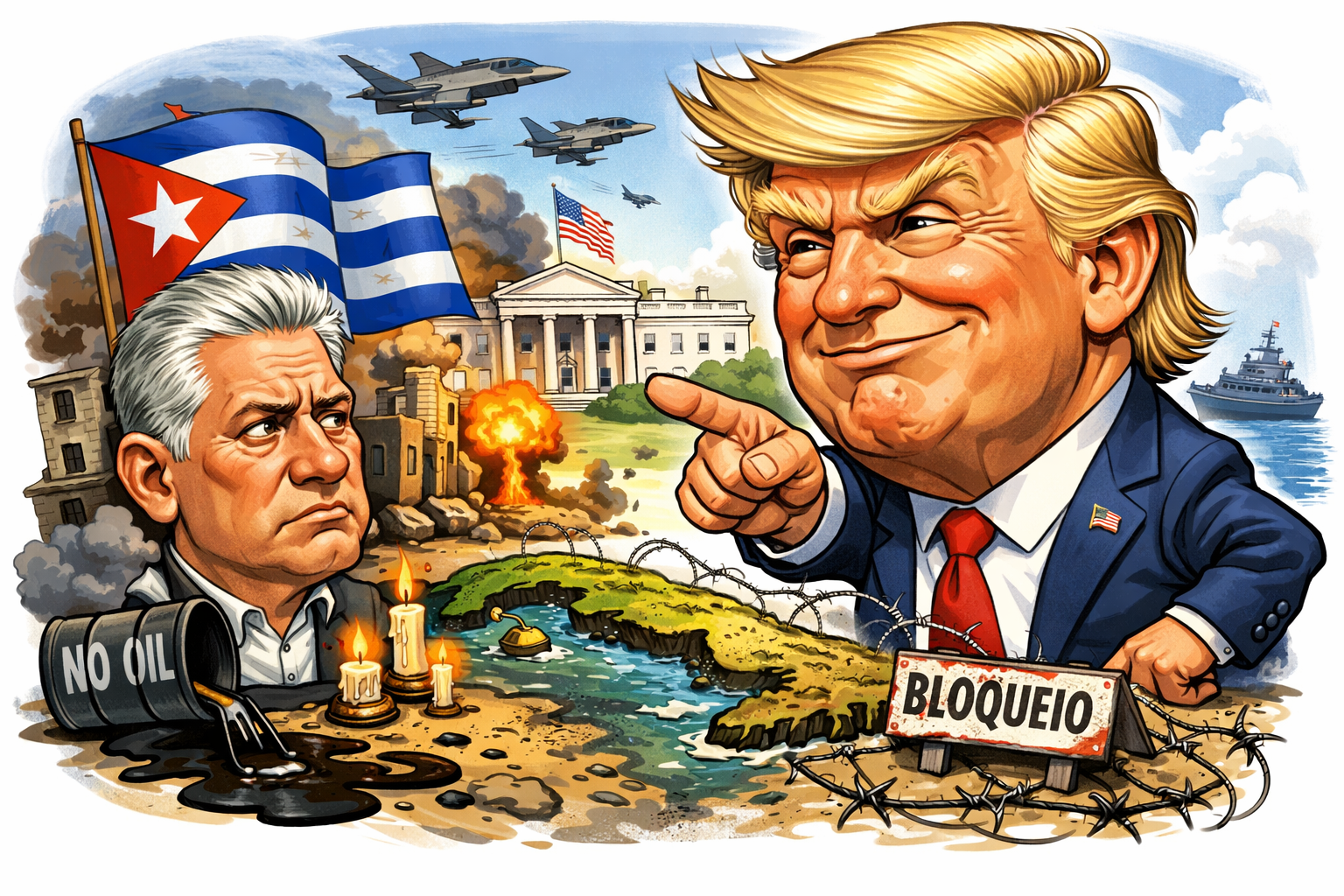 Trump diz que pode fazer com Cuba “qualquer coisa que quiser”