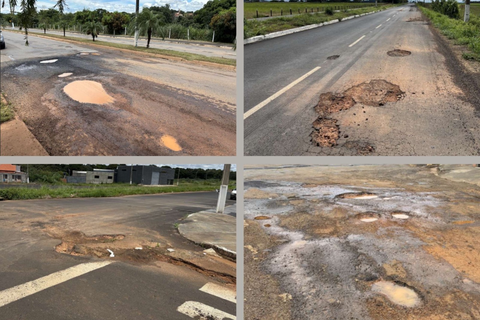 MPGO recomenda ao município de Morrinhos recuperação emergencial da malha viária urbana