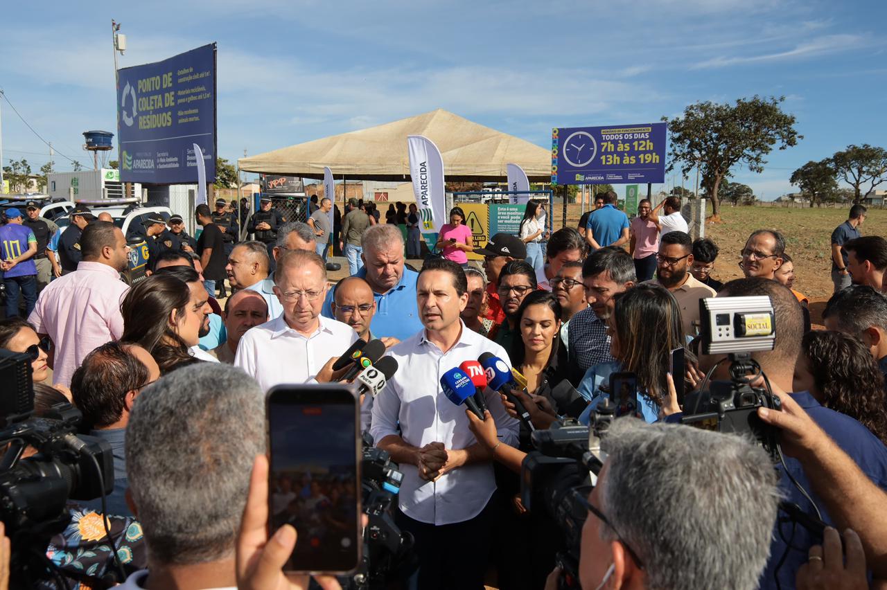 Primeiro Ponto de Coleta de Resíduos de Aparecida é entregue pelo prefeito Vilela