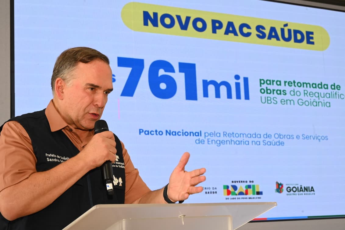 Prefeito Sandro Mabel recebe mais de R$ 761 mil para retomar obras em unidades básicas de saúde
