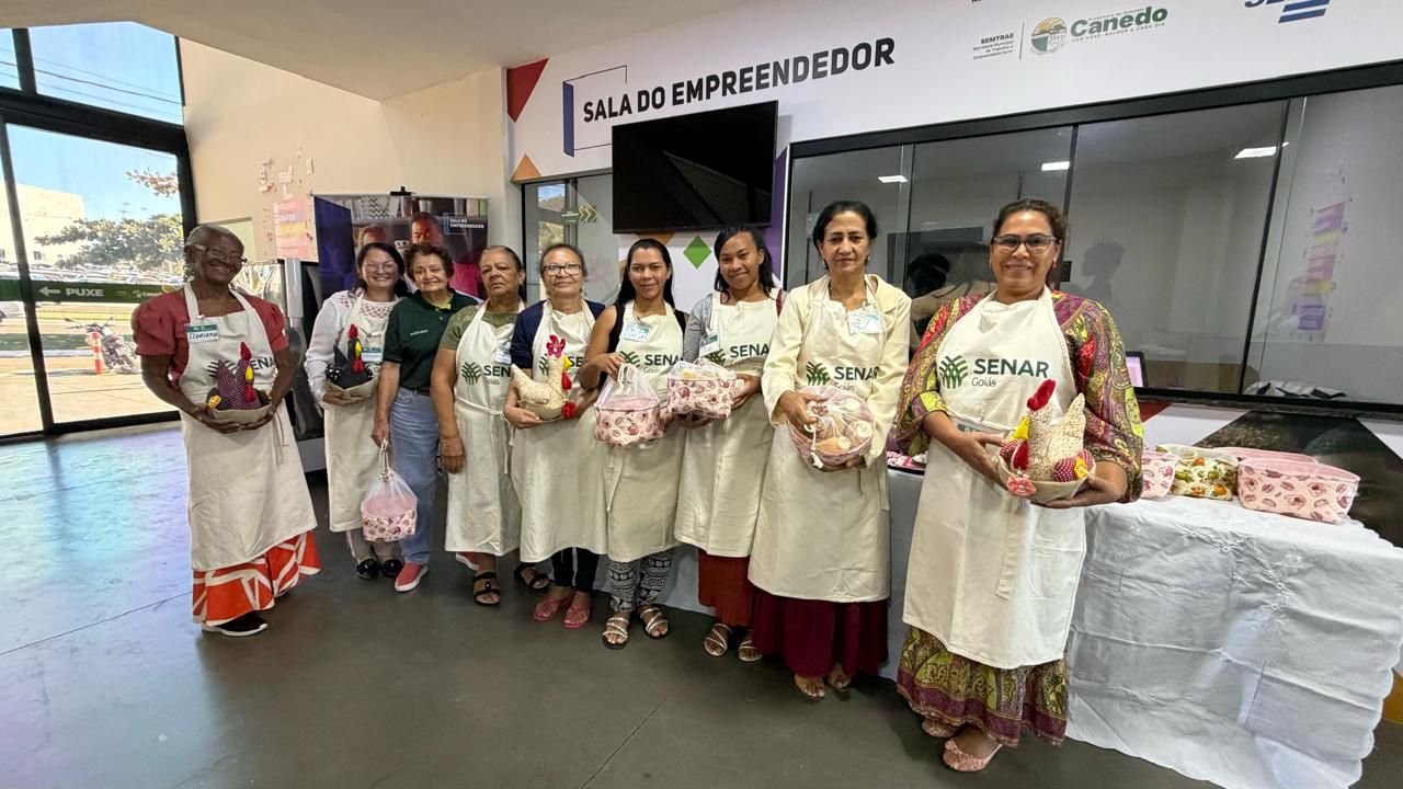 Senador Canedo conclui curso de artesanato em tecido com 12 participantes