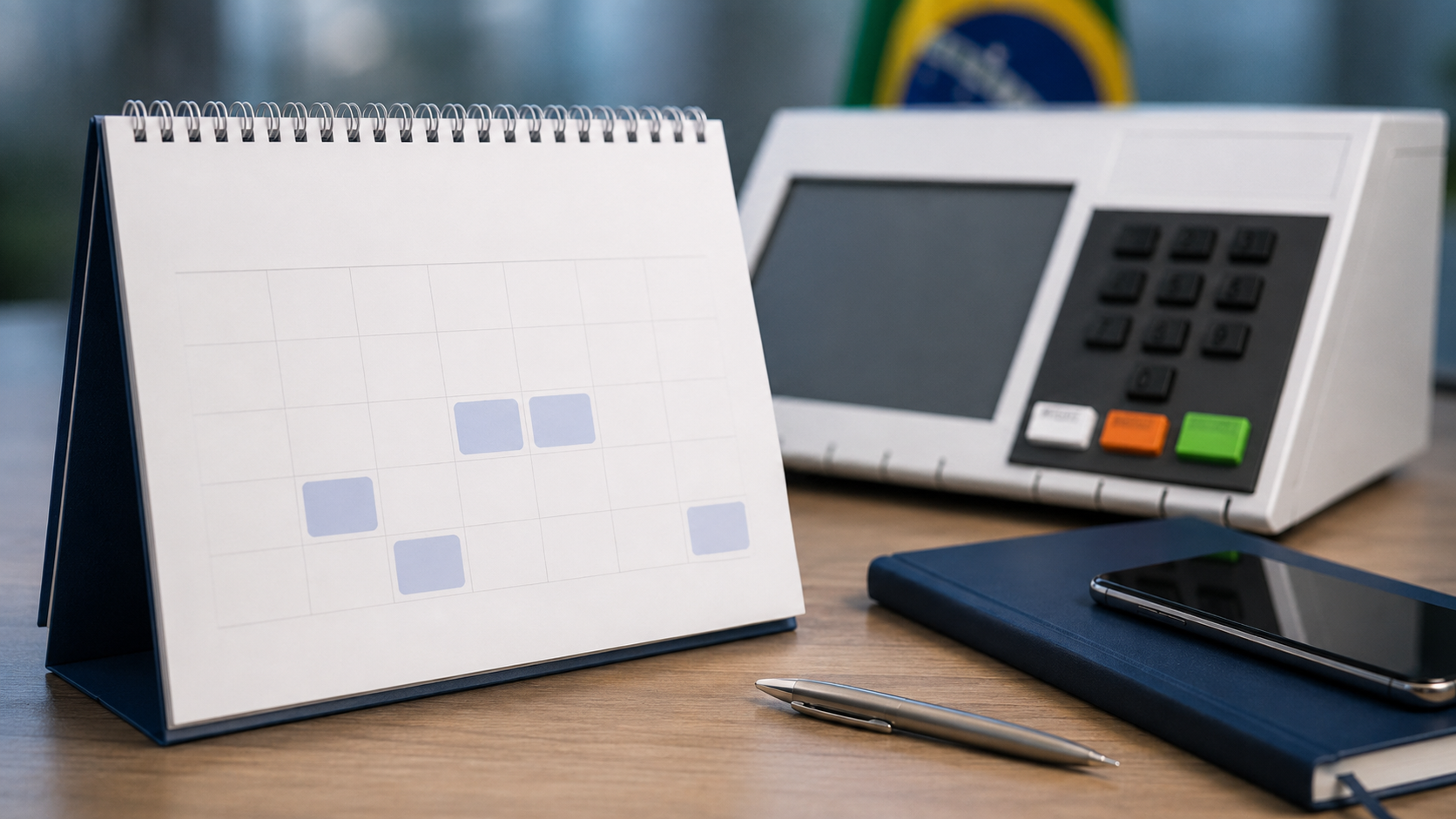Calendário eleitoral de 2026 tem convenções em julho e 1º turno em outubro
