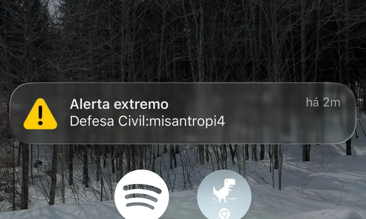 Falso alerta da Defesa Civil chega a cerca de 30 milhões de pessoas em 8 estados