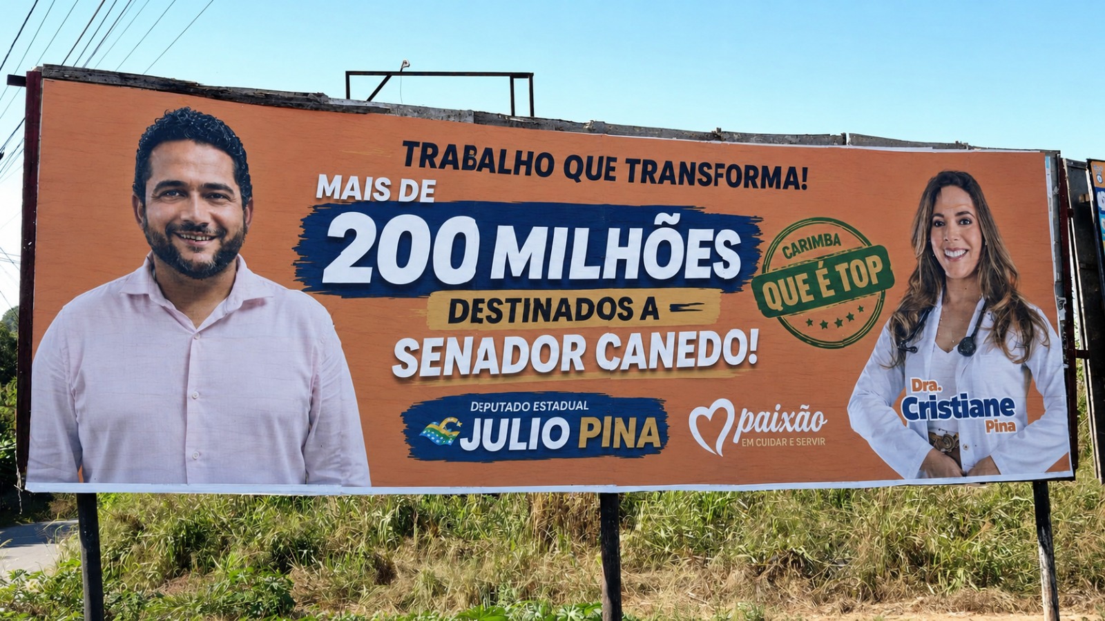 Júlio Pina anuncia mais de R$ 200 milhões para Senador Canedo, mas documentos da prefeitura apontam menos de R$ 5 milhões