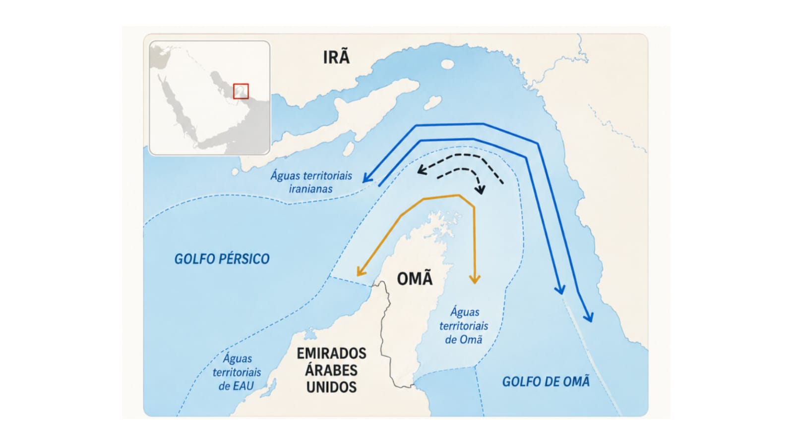 EUA sinalizam acordo para reabrir o Estreito de Ormuz