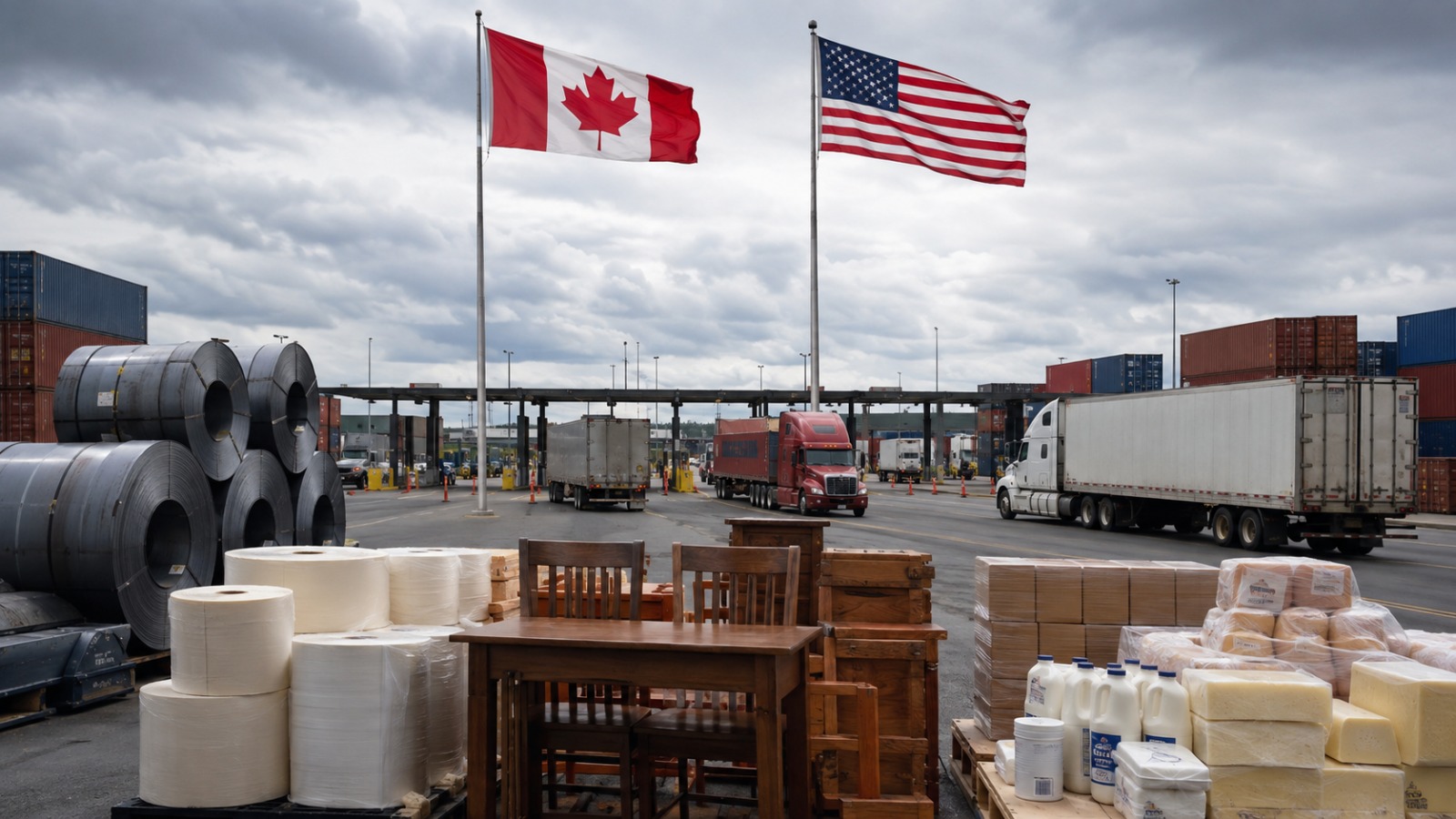 Canadá reage a Trump e anuncia tarifas de até 50% sobre produtos dos EUA