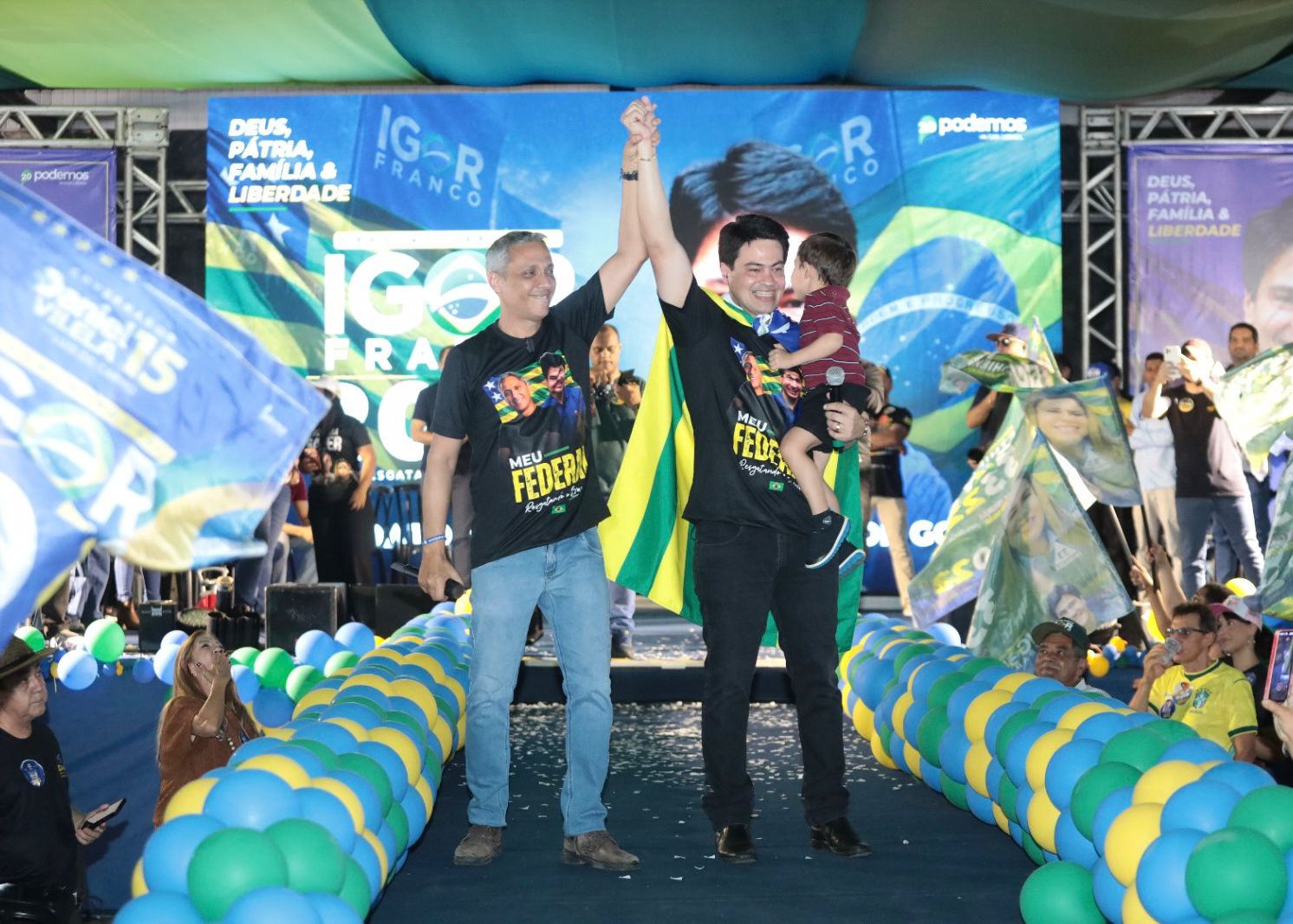 Igor Franco oficializa lançamento da campanha em evento ao lado de Gayer e apoiadores em Goiânia