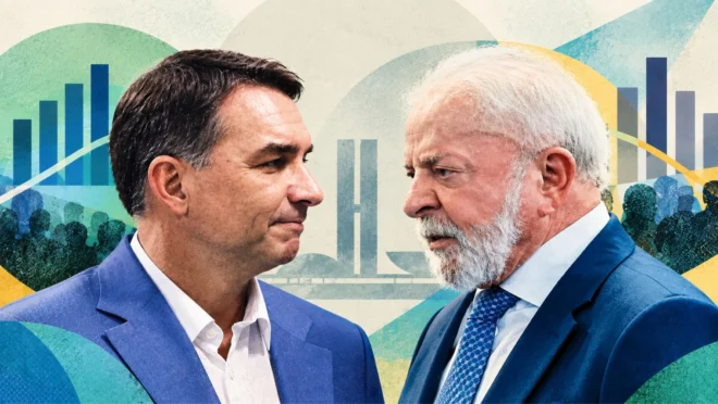 Pesquisa Indexa/Broadcast: Lula tem 39% e Flávio Bolsonaro, 34%, no 1º turno