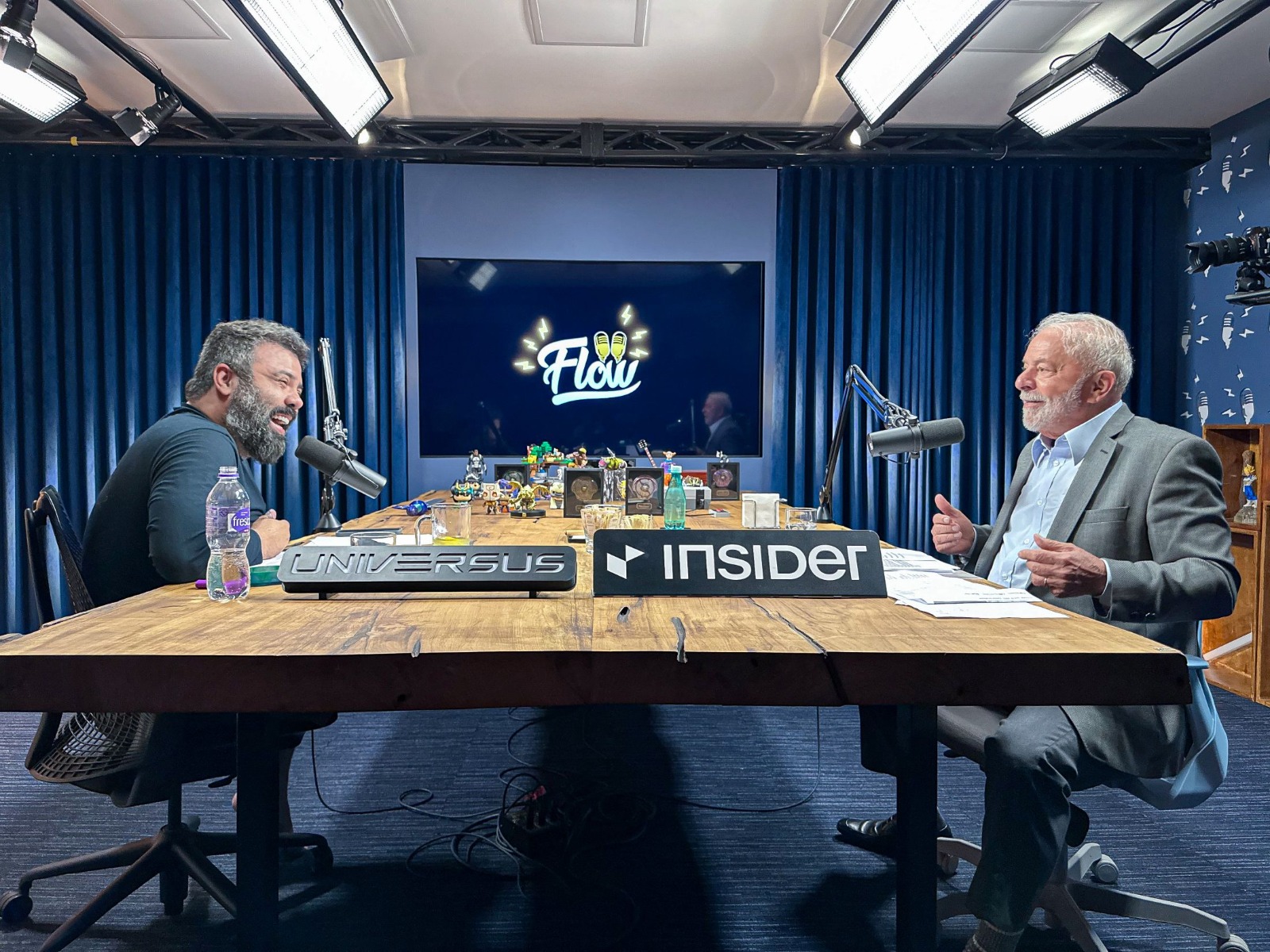 Lula troca debate da Globo por entrevista no Flow Podcast
