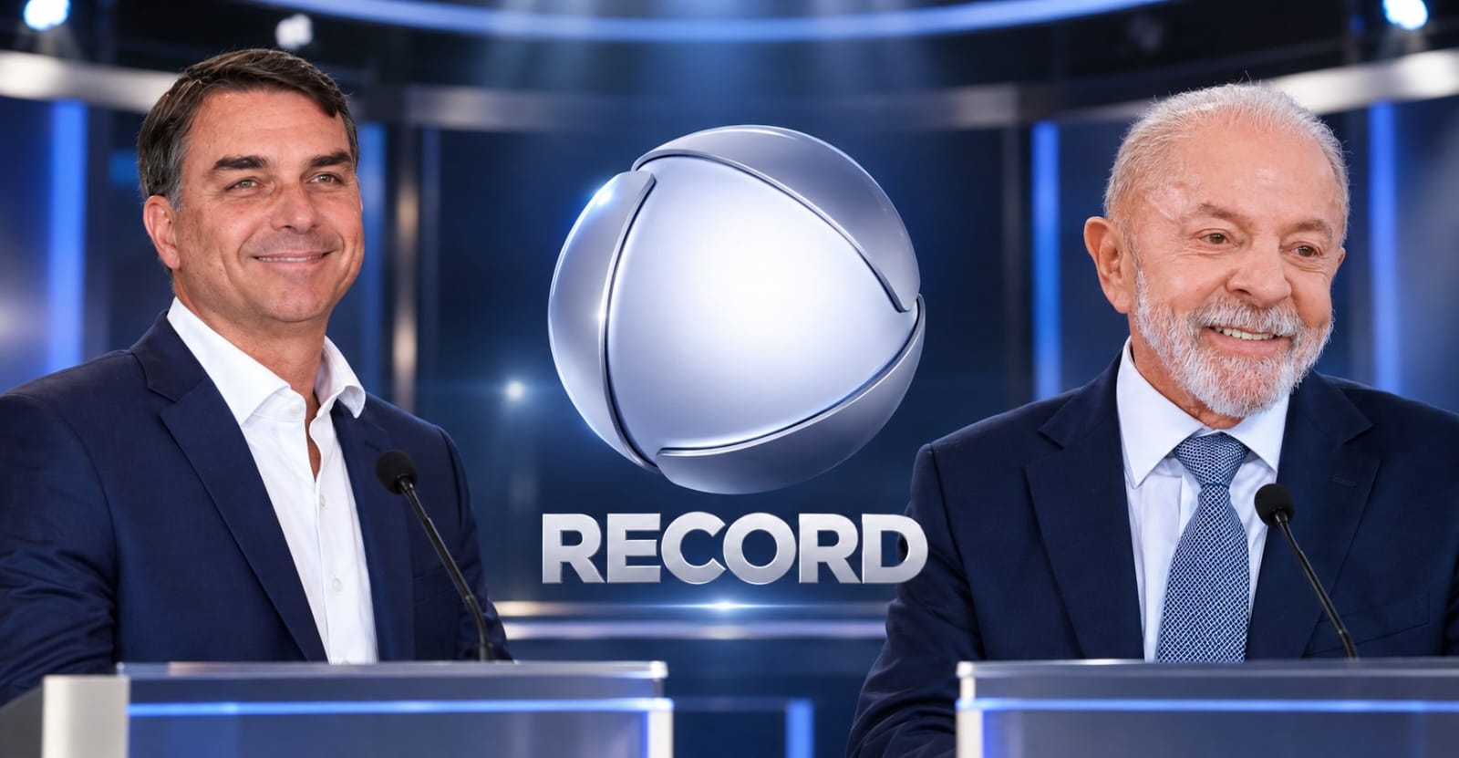 Record cancela debate entre Flávio Bolsonaro e Lula