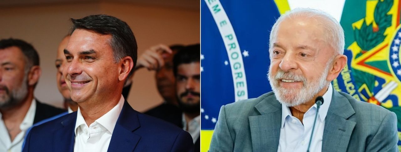 Datafolha: diferença entre Flávio e Lula cai para dois pontos no segundo turno
