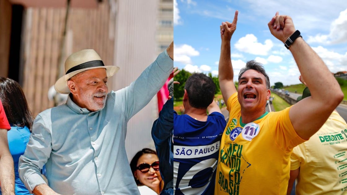 Pesquisa Alfa Inteligência: Flávio tem 52% dos votos válidos e Lula, 48%