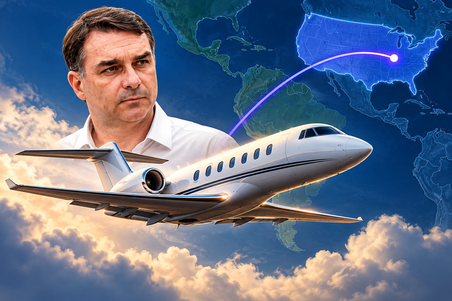 Flávio Bolsonaro deixa o Brasil rumo aos EUA após ordem de Moraes, diz Metrópoles