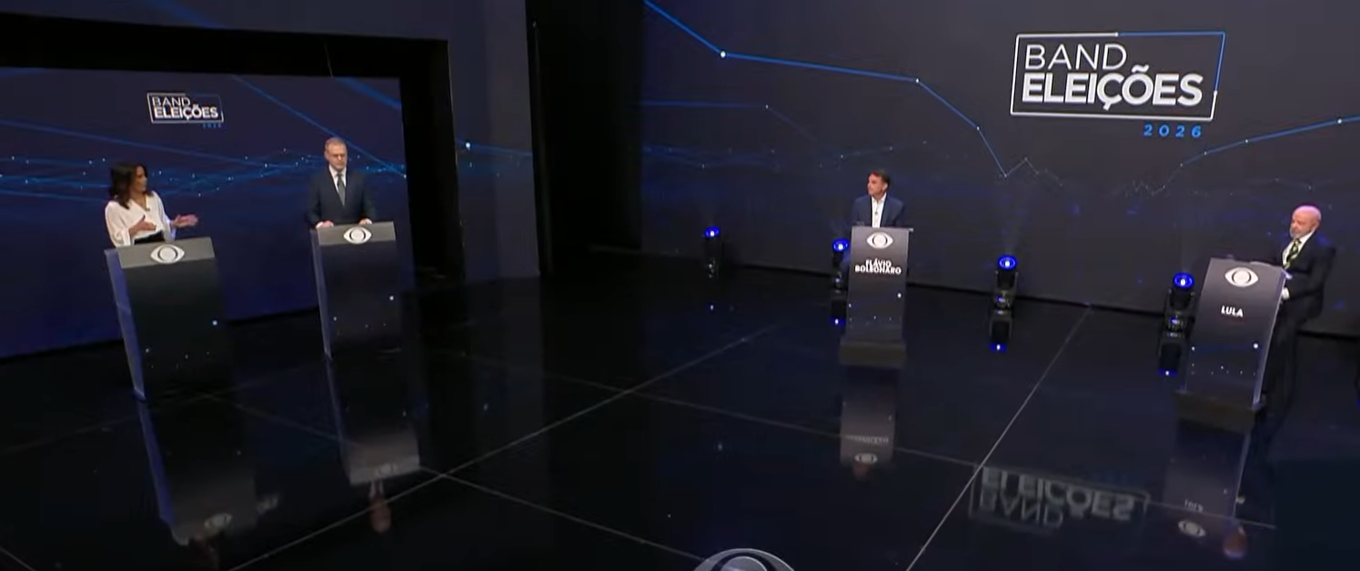 Resumo do debate da Band: Lula e Flávio trocam ataques e discutem propostas
