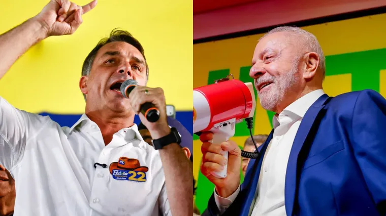 Pesquisa AtlasIntel: Flávio tem 52,8% e Lula, 47,2%