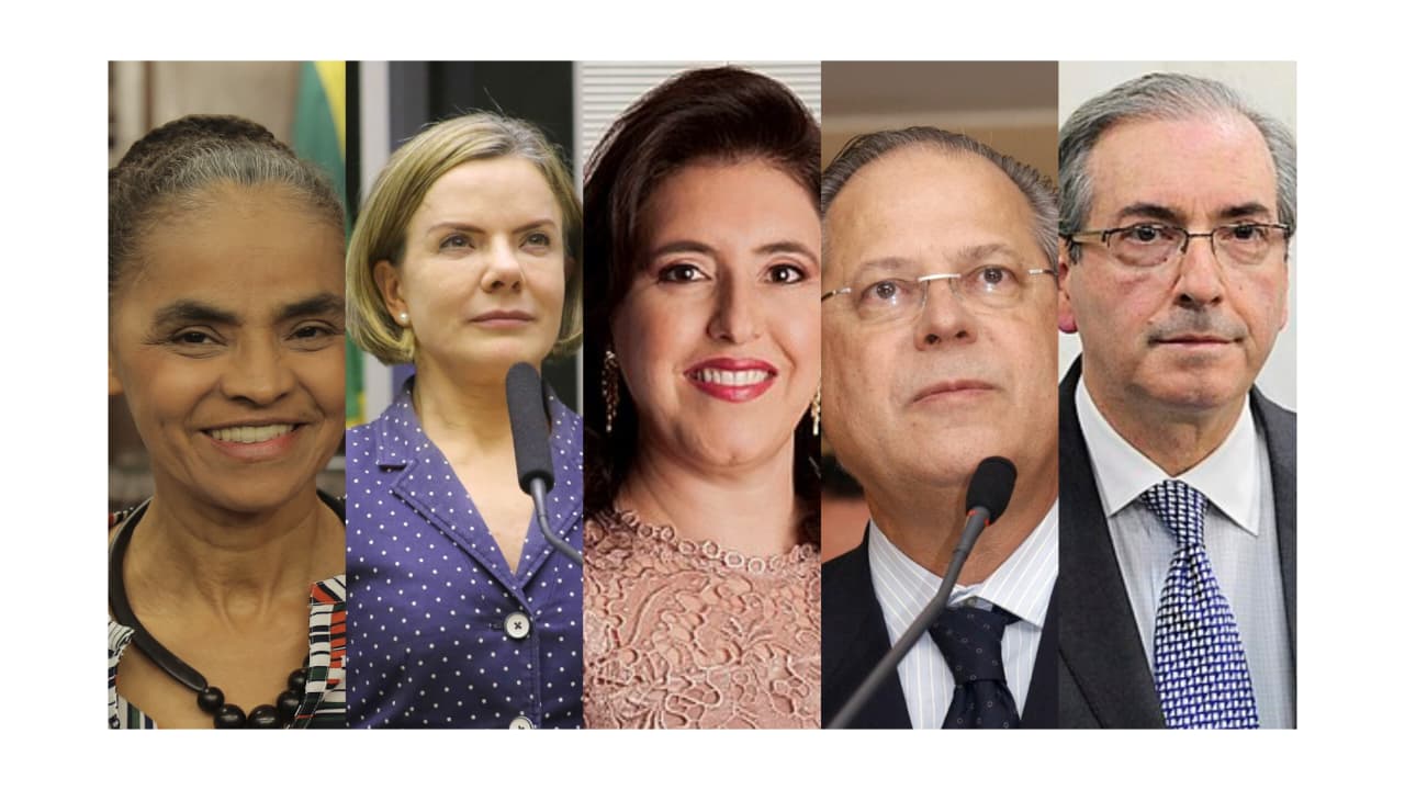 Gleisi, Tebet, Marina, Dirceu e Cunha ficam fora do Congresso