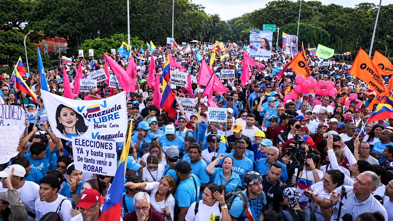 Milhares vão às ruas na Venezuela e cobram eleições após saída de Maduro
